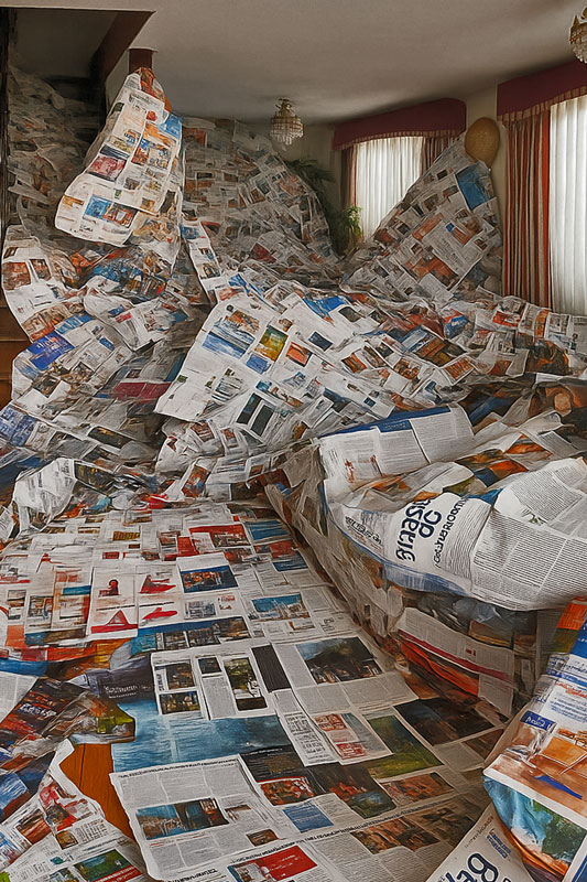 Avalancha doméstica: habitación intervenida (vista 014)