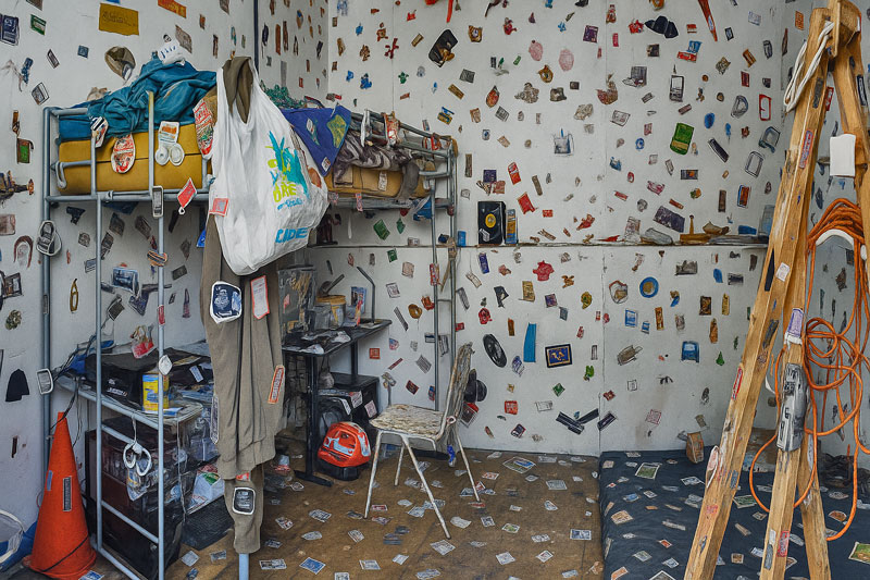 Estudio de FW apestado: habitación intervenida (vista 006)