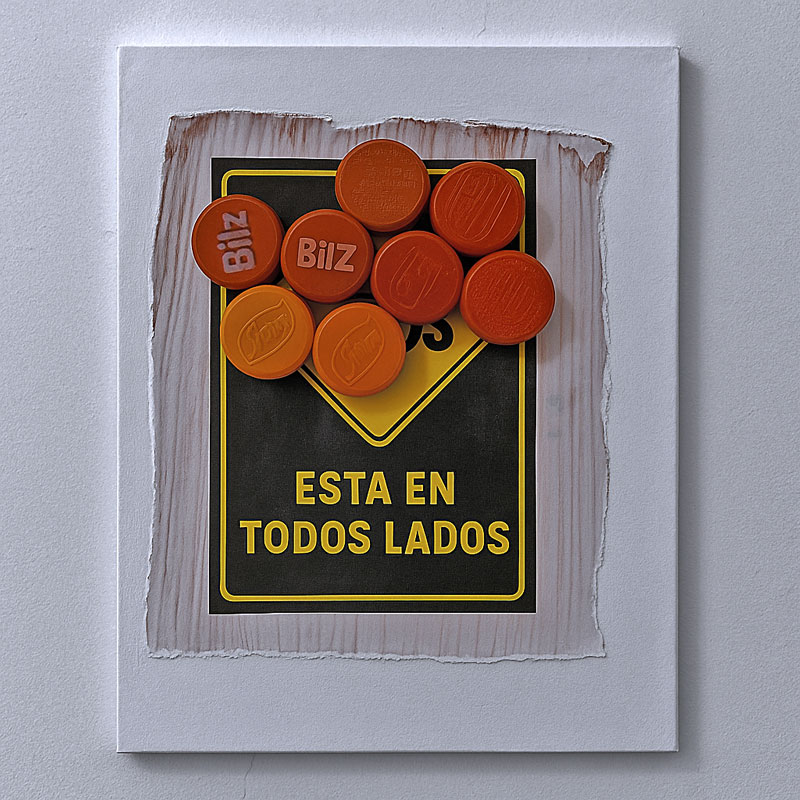 Objeto intervenido de la serie Espacios domésticos