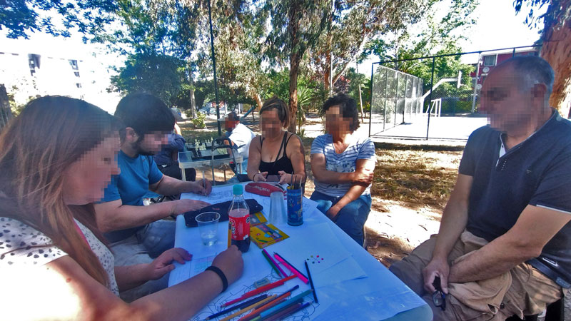 Talleres de muralismo comunitario con JJVV 24-A, Villa Alberto Larraguibel, La Florida