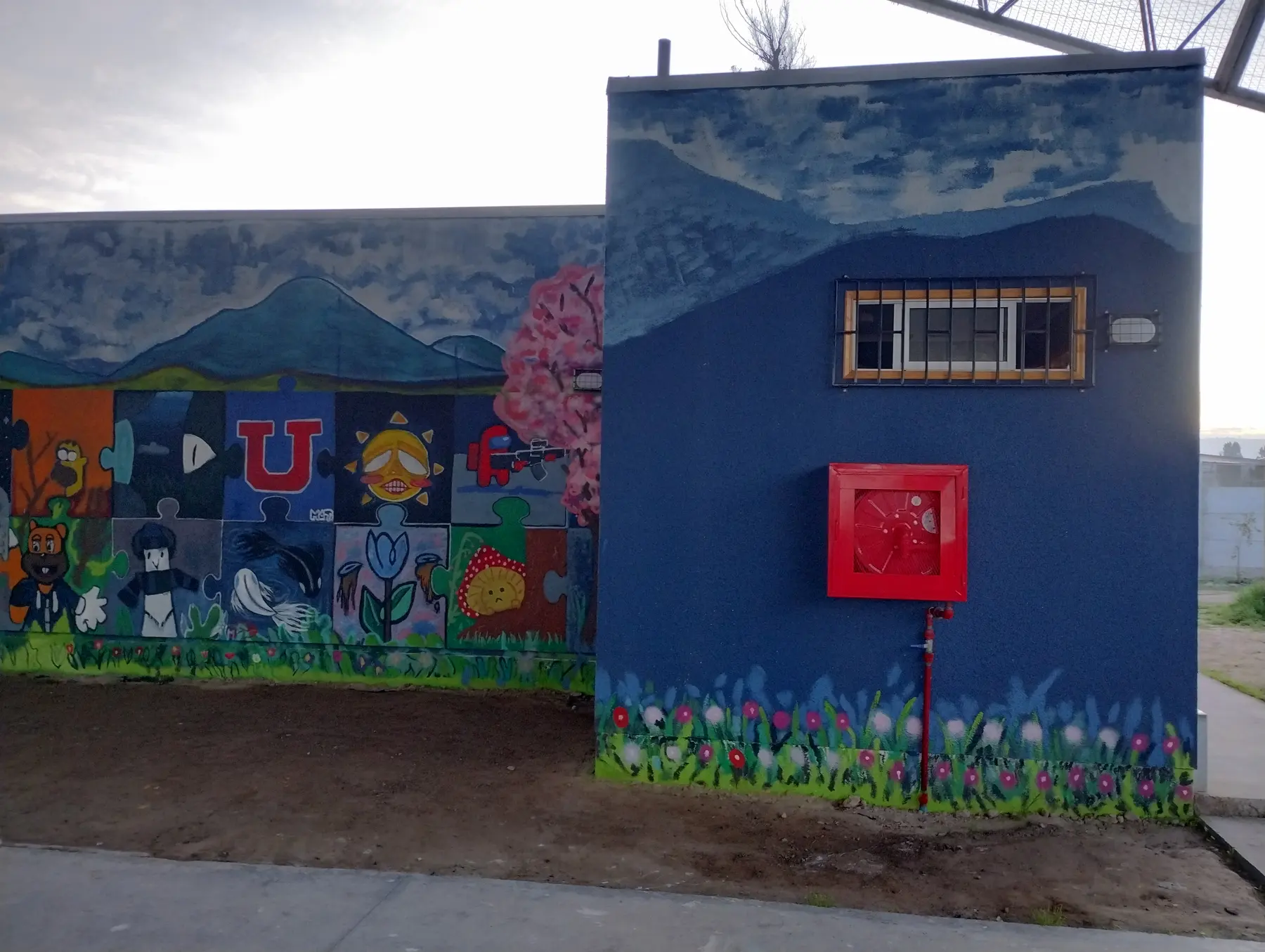 Taller de muralismo intensivo en Colegio Maria Pinto - registro 38