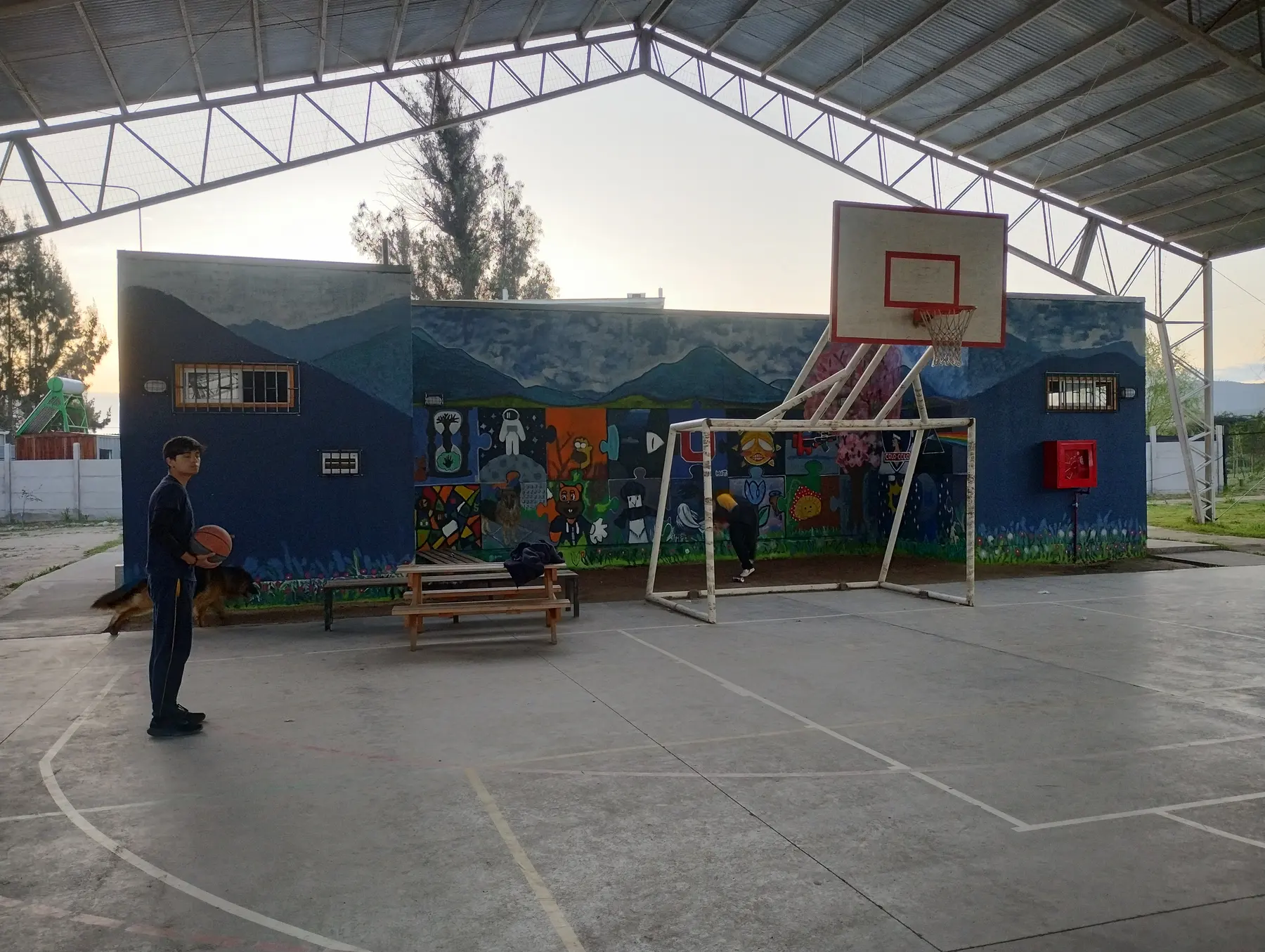 Taller de muralismo intensivo en Colegio Maria Pinto - registro 40