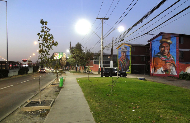 Musoe a Cielo Abierto 2 - Aimaras (2019), díptico mural