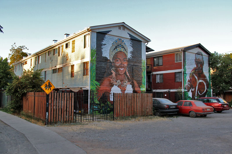 Musoe a Cielo Abierto 3 - Rapa Nui (2020), díptico mural