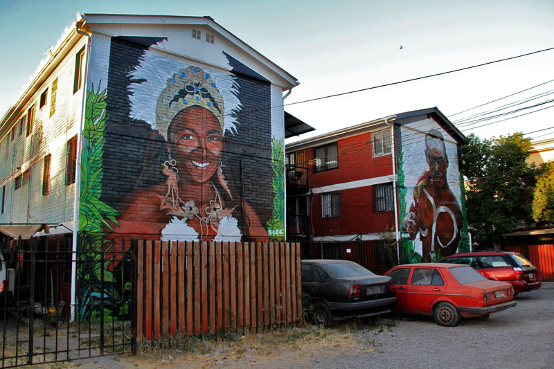 Musoe a Cielo Abierto 3 - Rapa Nui (2020), díptico mural