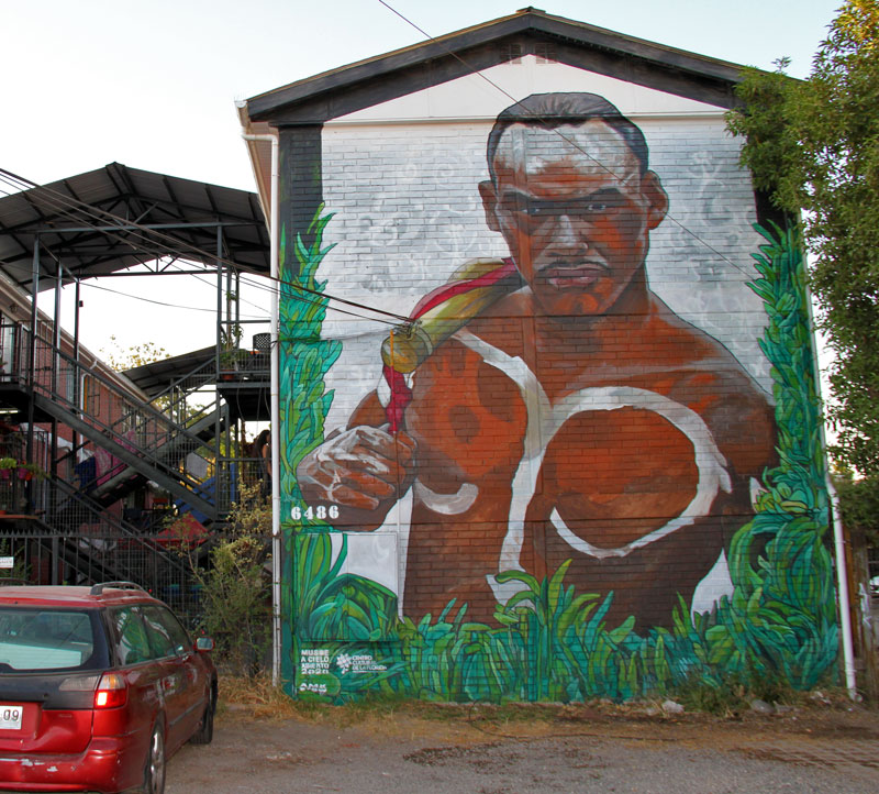 Musoe a Cielo Abierto 3 - Rapa Nui (2020), díptico mural