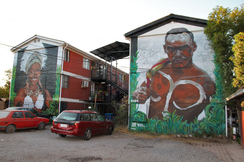 Musoe a Cielo Abierto 3 - Rapa Nui (2020), díptico mural