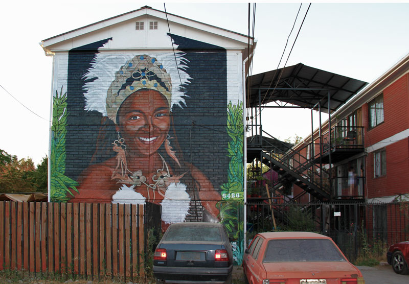 Musoe a Cielo Abierto 3 - Rapa Nui (2020), díptico mural