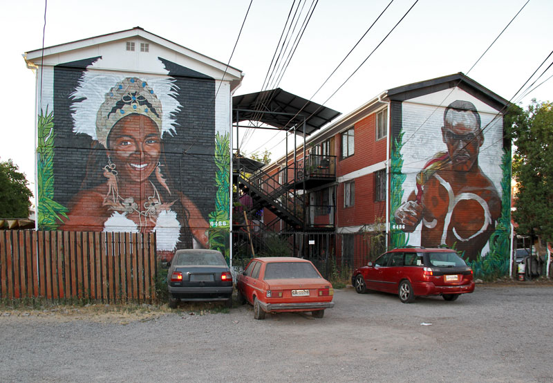 Musoe a Cielo Abierto 3 - Rapa Nui (2020), díptico mural