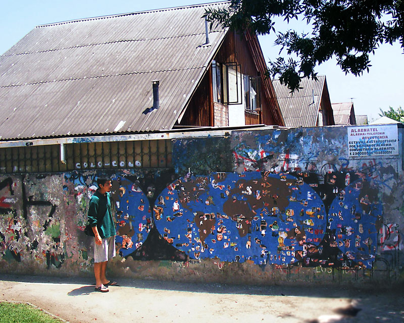 Mapamundi n°2 – Pinturas Infectadas, 130 x 410 cm